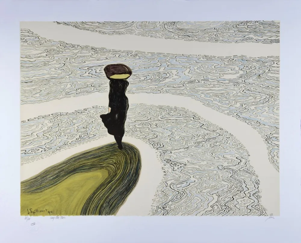石版画 Spilliaert - Femme au bord de l'eau, 1910 | Woman at the Shoreline, 1910