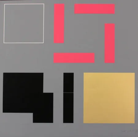 石版画 Squatriti - SQUARE GROWTH FROM PERIMETER TO SURFACE - EXACTA FROM CONSTRUCTIVISM TO SYSTEMATIC ART 1918-1985