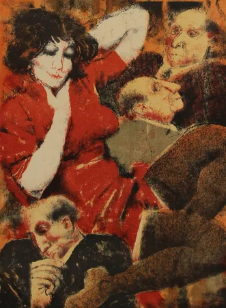 石版画 Squillantini - SENZA TITOLO