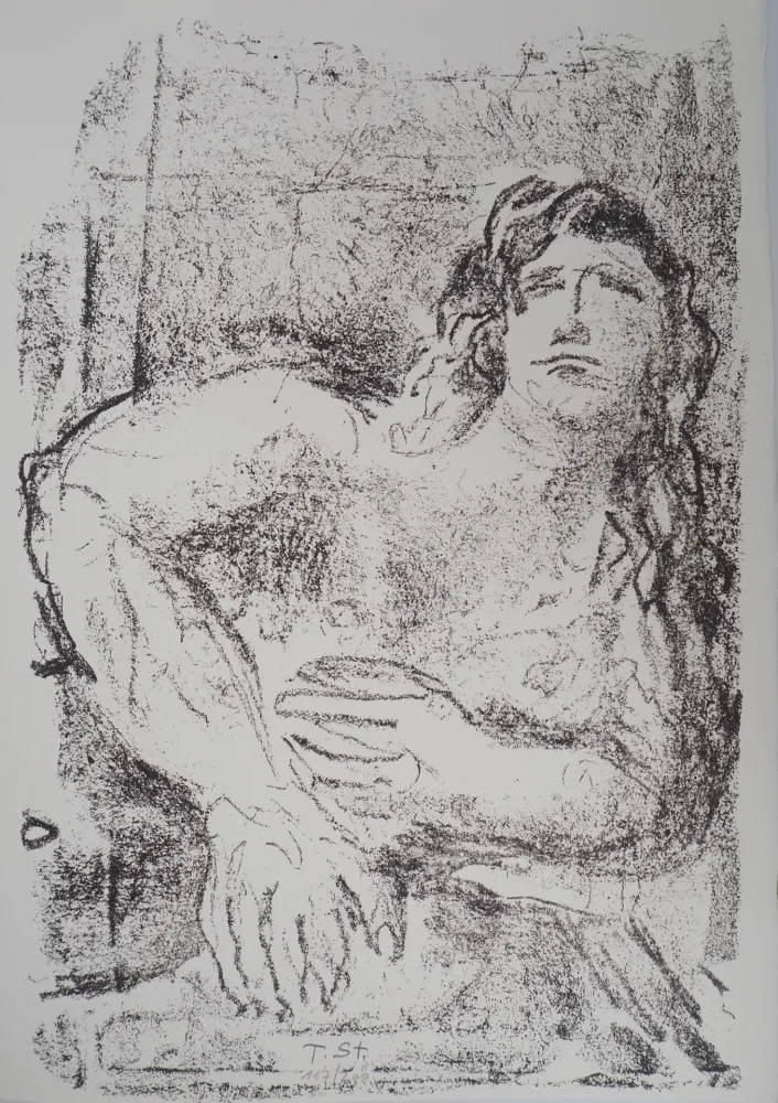 石版画 Stadler - Portrait au matin 