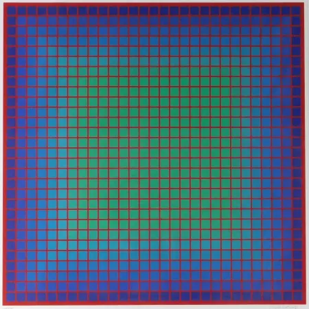 丝网印刷 Stanczak - Conferring Blue