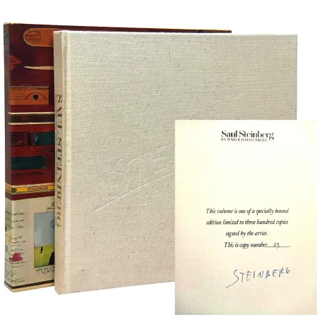 插图书 Steinberg -  Hand-Signed artbook, New York 1978 - Saul Steinberg [Signed, Limited] Steinberg, Saul (art) and Harold Rosenberg (text)