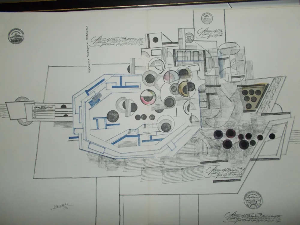 石版画 Steinberg - Le Bateau