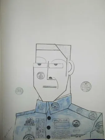 石版画 Steinberg - Le Général