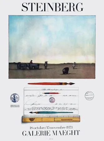 海报 Steinberg - STEINBERG 1973. Exposition à la Galerie Maeght