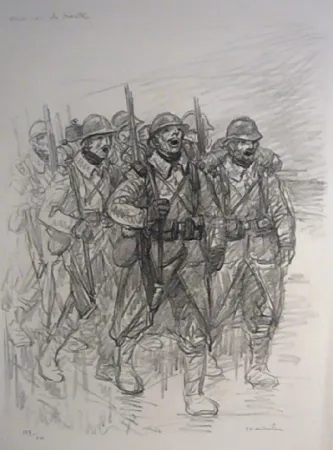 石版画 Steinlen - Chanson de route