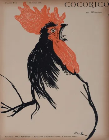 石版画 Steinlen - Cocorico