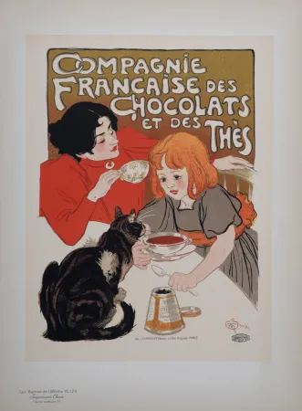 石版画 Steinlen - Compagnie Française des Chocolats et des Thés, Les Maitres de L’Affiche, 1899