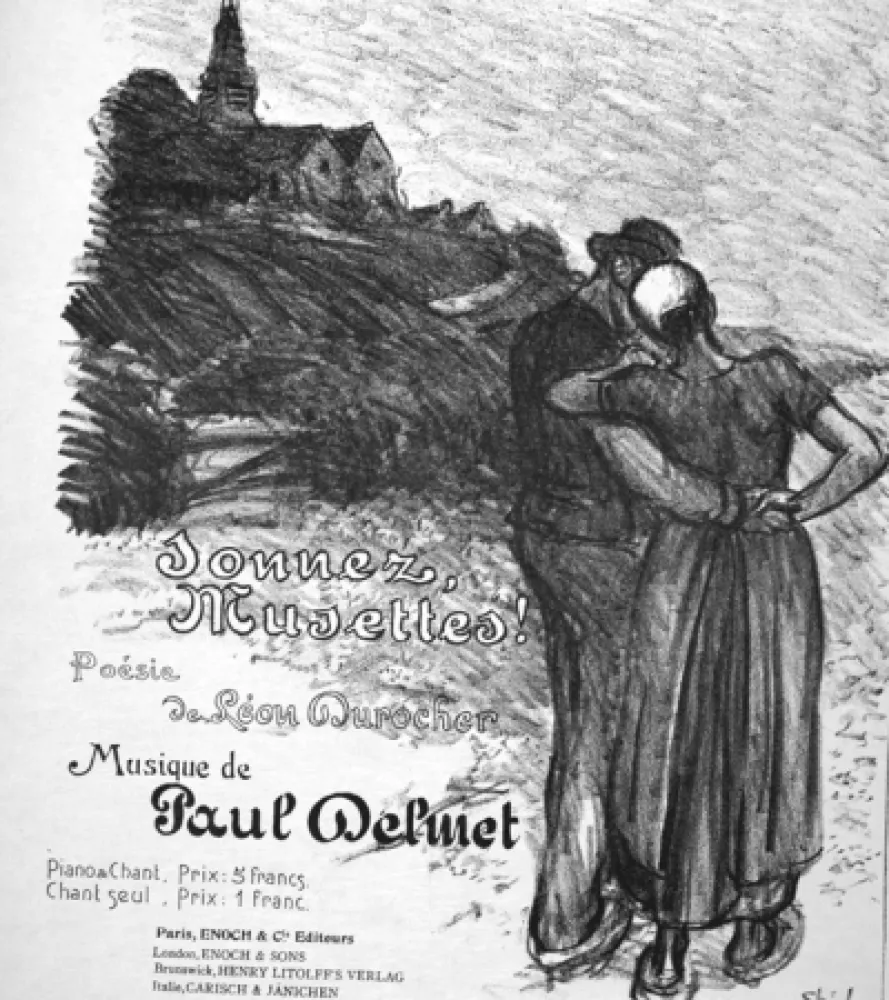 石版画 Steinlen - Donnez Musettes