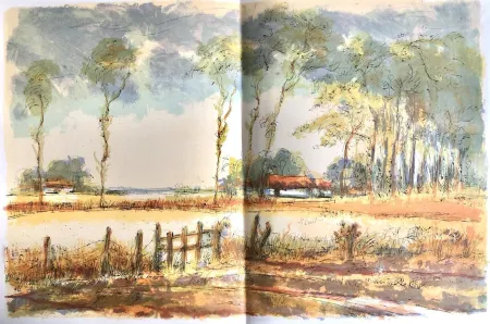 石版画 Steinlen - Forêt voisine