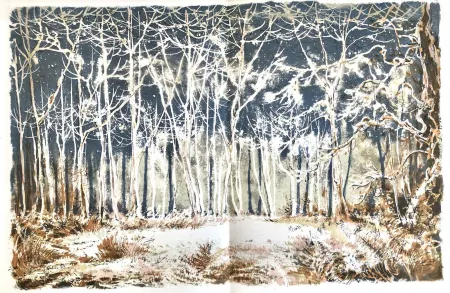 石版画 Steinlen - Forêt voisine