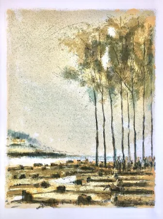 石版画 Steinlen - Forêt voisine