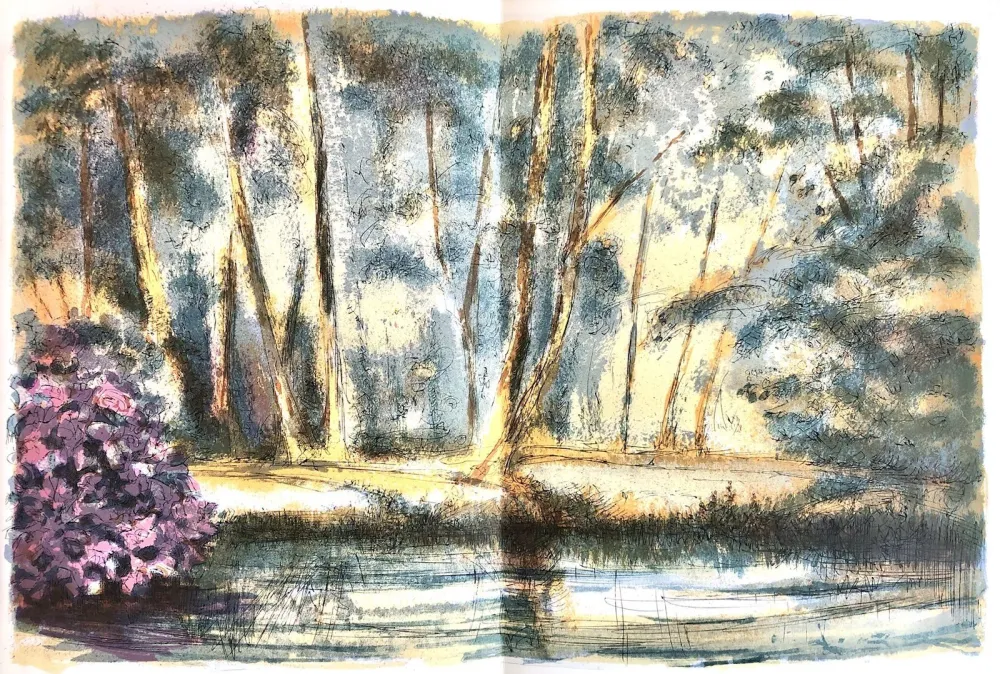石版画 Steinlen - Forêt voisine