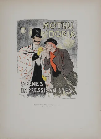 石版画 Steinlen - Mothu et Doria : Scènes impressionnistes, 1896 