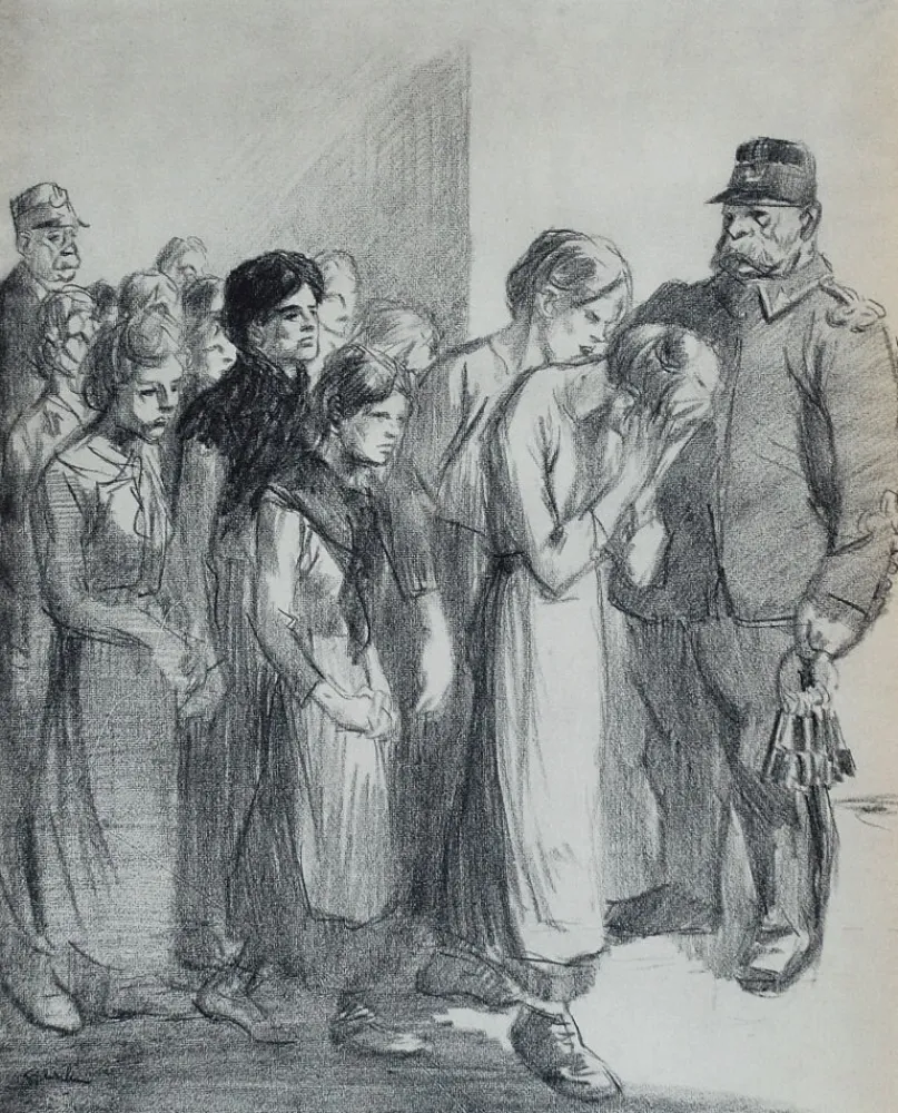 石版画 Steinlen - Saint Lazare