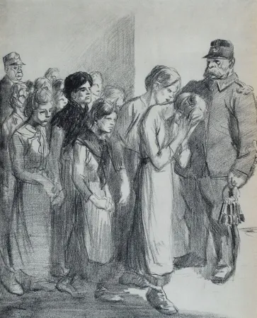 石版画 Steinlen - Saint Lazare