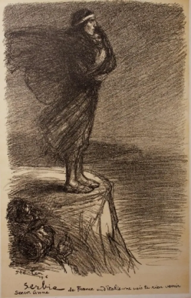 石版画 Steinlen - Serbie