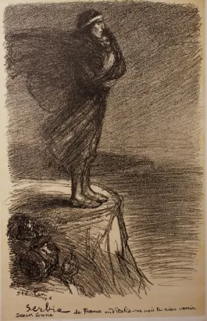 石版画 Steinlen - Serbie