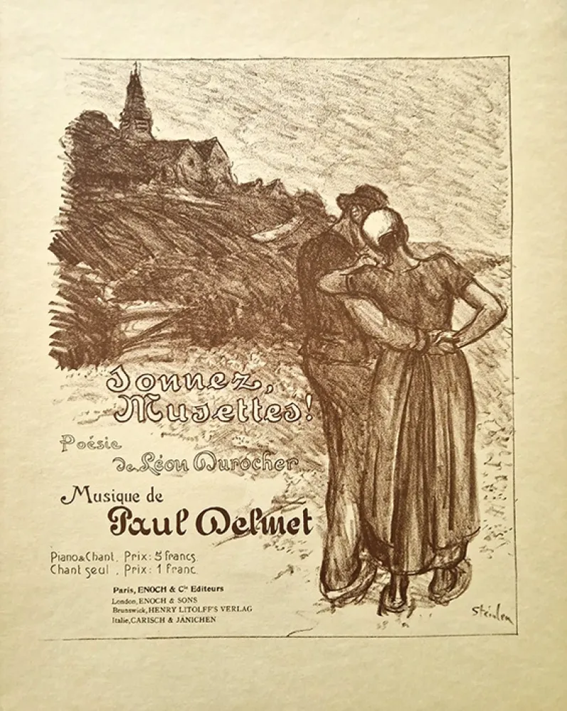 石版画 Steinlen - Sonnez Musettes!
