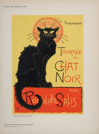 石版画 Steinlen - Tournée du Chat Noir, 1897