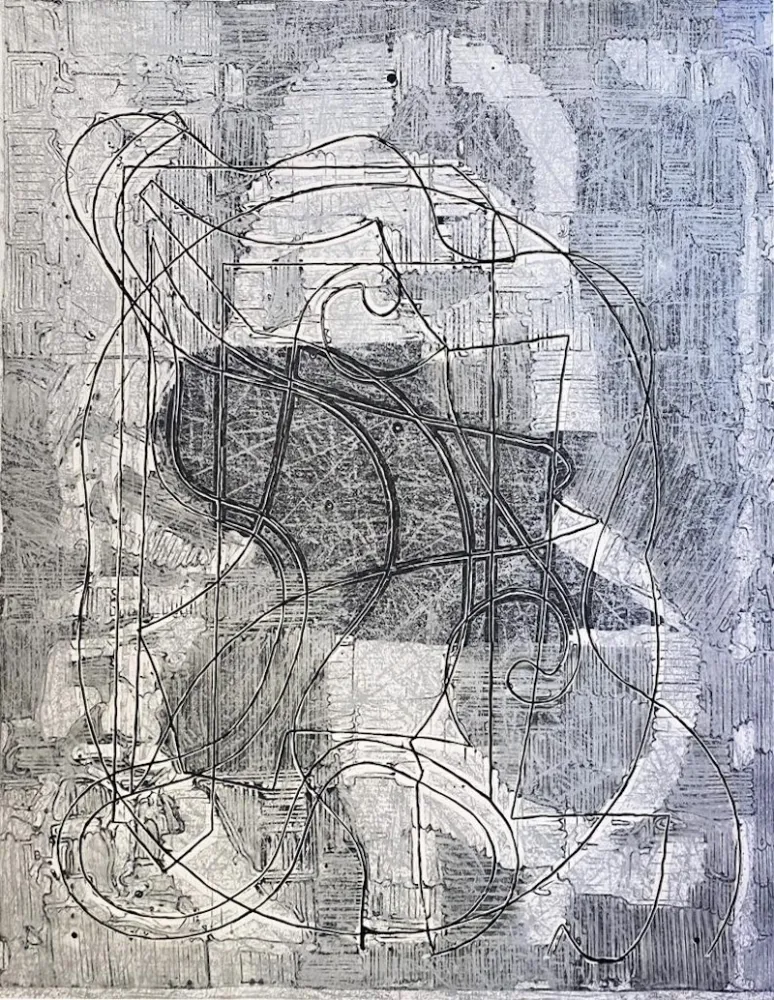 蚀刻版画 Stella - Imola Three, I (from the Circuits Series)