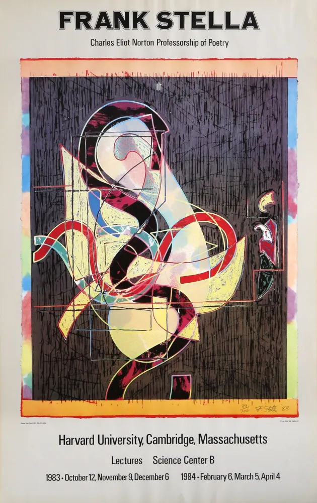 胶版印刷 Stella - Pergusa III Exhibition Poster, Harvard Univ