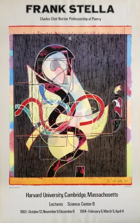 胶版印刷 Stella - Pergusa III Exhibition Poster, Harvard Univ