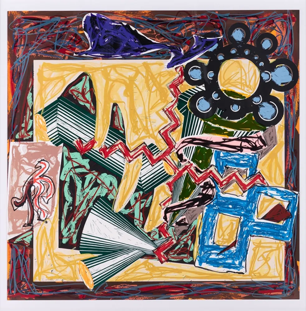 丝网印刷 Stella - Then Came a Fire and Burnt the Stick, after El Lissitzky's Had Gadya