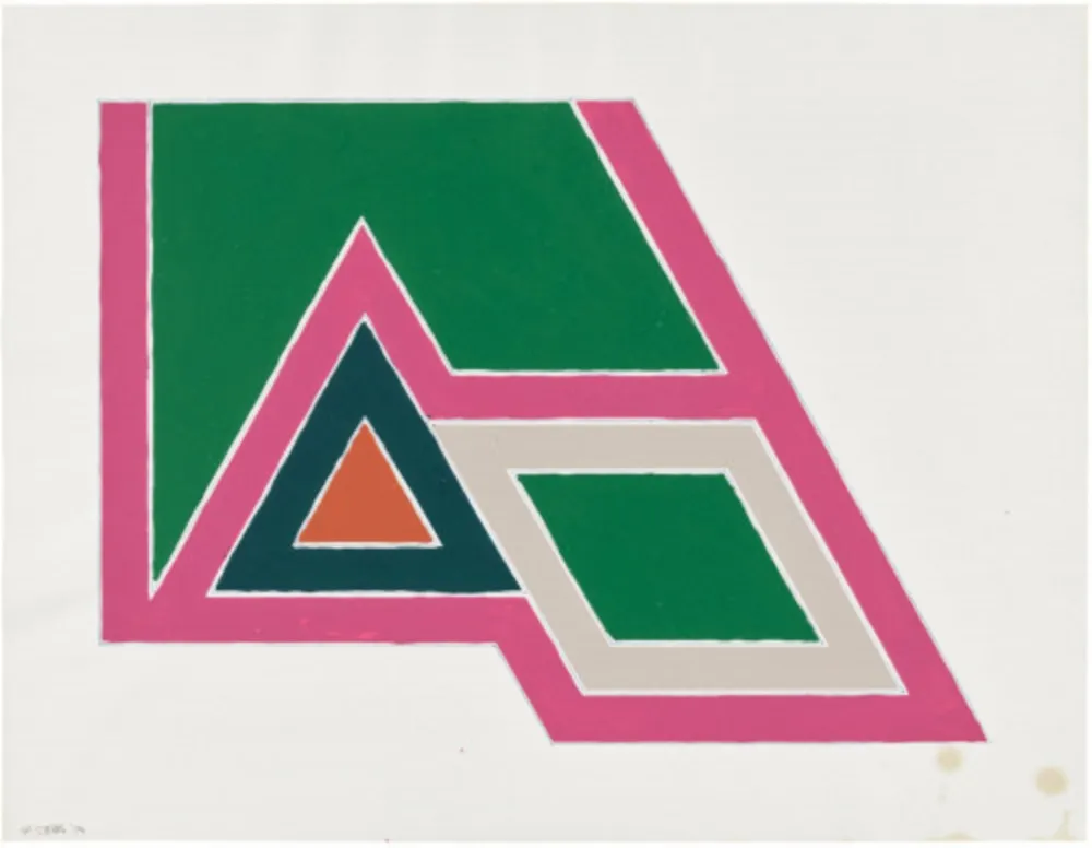 复数作品 Stella - Untitled (study for Sanbornville, from Eccentric Polygons)