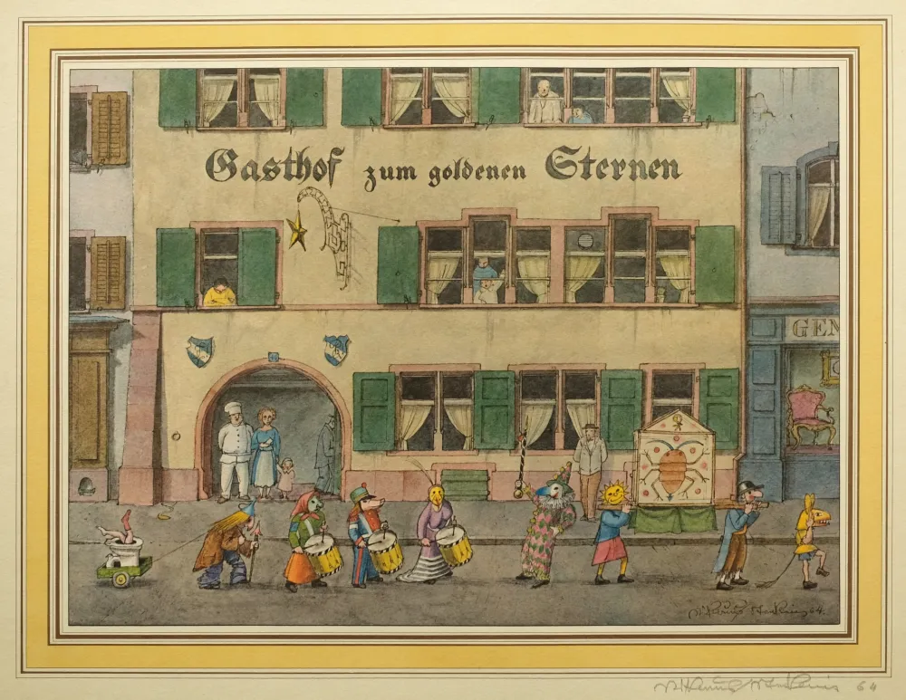 胶版印刷 Stöcklin - Gasthof zum goldenen Sternen