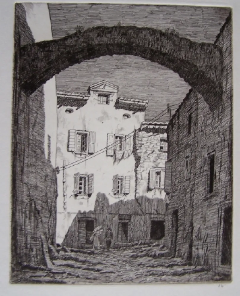 版画 Strang - Collioure
