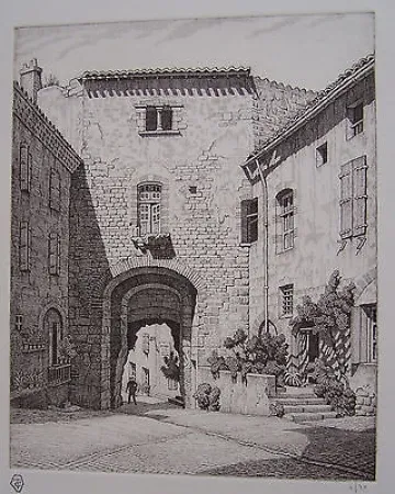 版画 Strang - Porte des Ormeaux, Cordes