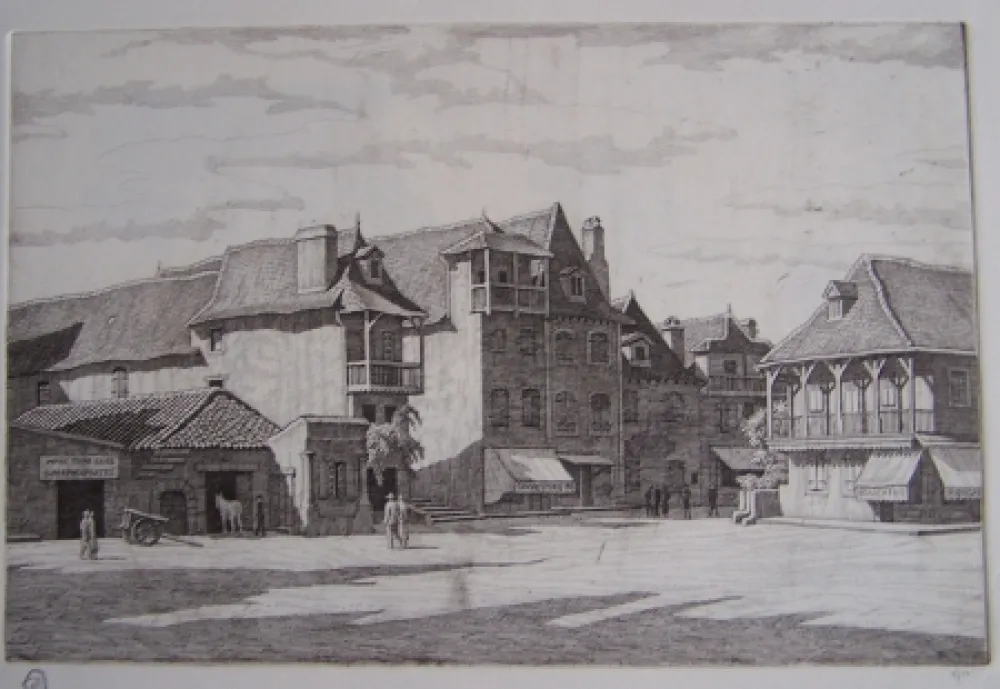 版画 Strang - Salies-de-Béarn