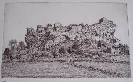 版画 Strang - Vaison-la-Romaine