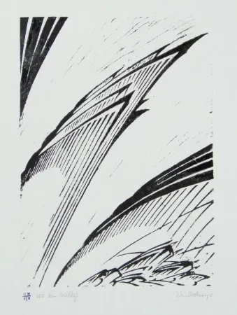 油毡版画 Strohmeyer - Chilehaus (