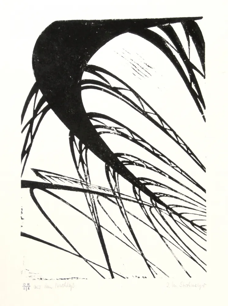 油毡版画 Strohmeyer - Hochbahn (Elevated railway)