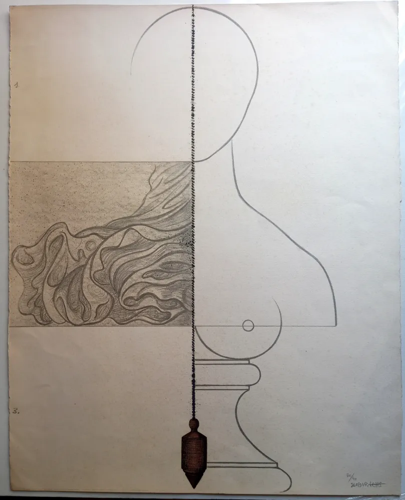 石版画 Subirachs - Teresa Bonjour