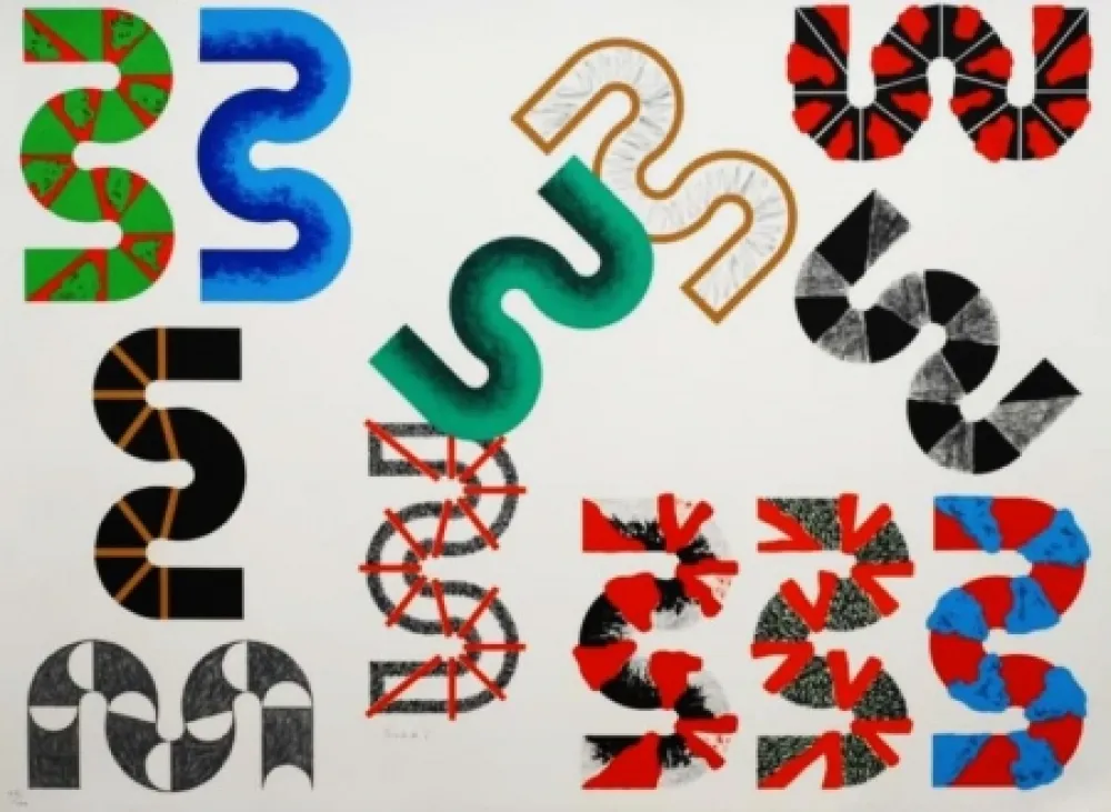 石版画 Sugai - Groupe S