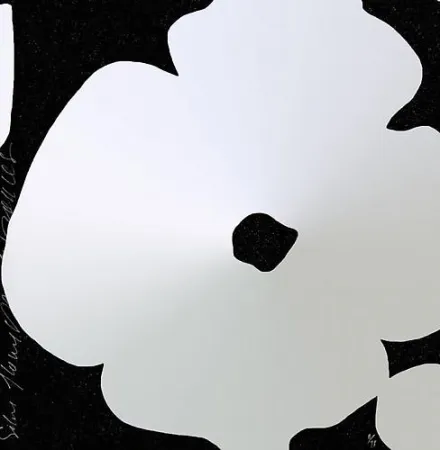 丝网印刷 Sultan - Silver Flowers