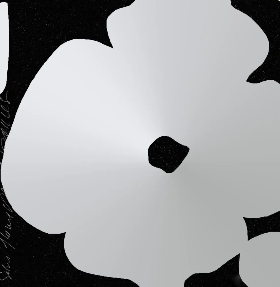 丝网印刷 Sultan - Silver Flowers, March 5, 2011