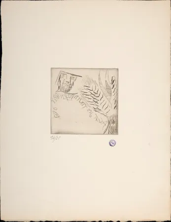 蚀刻版画 Survage - Avec des mains à faiblir, c. 1930s