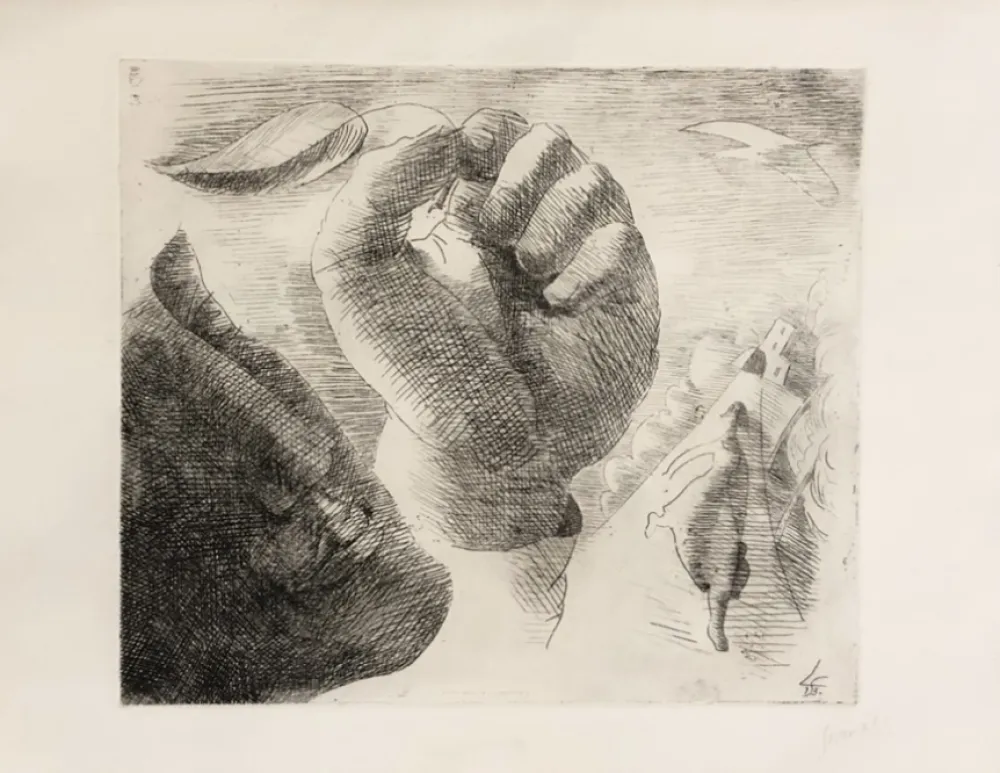 版画 Survage - Composition surréaliste