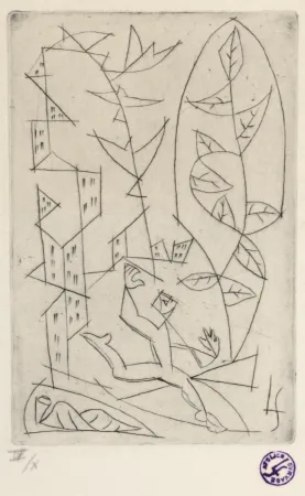 蚀刻版画 Survage - Composition surréaliste (B), c. 1930s