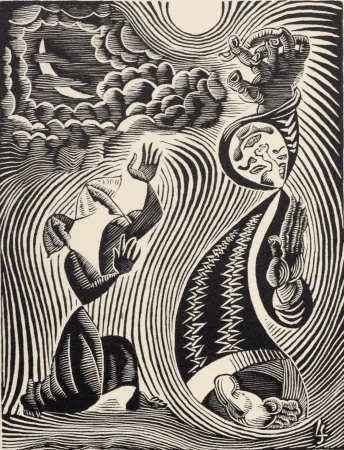 木刻 Survage - Composition surréaliste XXIX, 1940