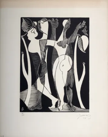 木刻 Survage - Composition surréaliste XXVII,1934