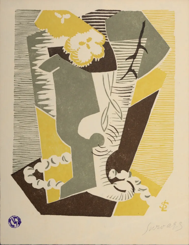 木刻 Survage - Composition surréaliste XXXIX, 1926