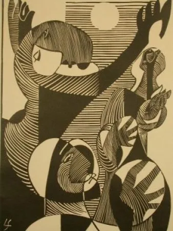 木刻 Survage - Moon