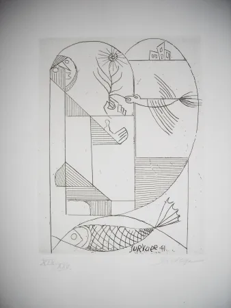 蚀刻版画 Survage - The international avant garde 4