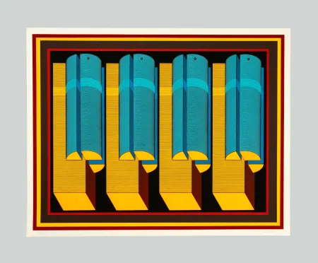 丝网印刷 Sutej - Geometrico mobile (arancio)