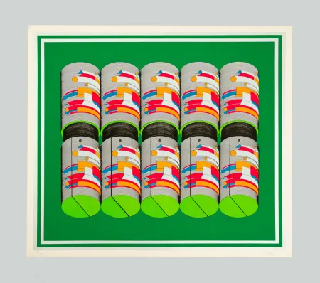 丝网印刷 Sutej - Geometrico mobile (verde)